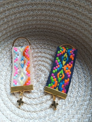 Μαρτυρικά Καινούργια Χειροποίητα Πολύχρωμα Με Κορδέλα