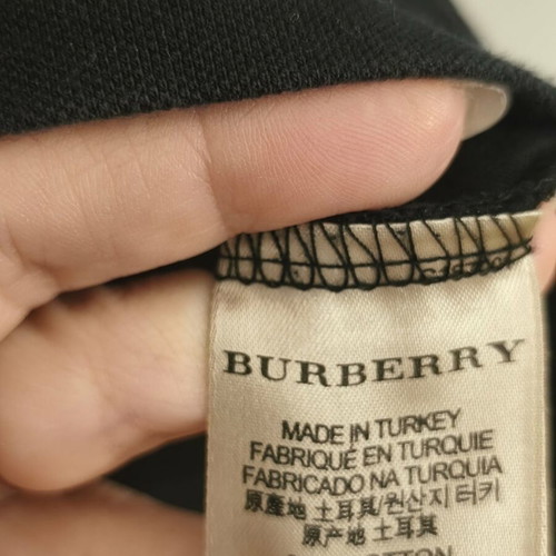 Burberry Polo Shirt used with Nova Check Collar black XL