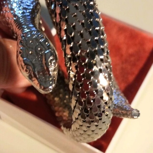 Whiting & Davis snake bracelet like new, stainless steel plated