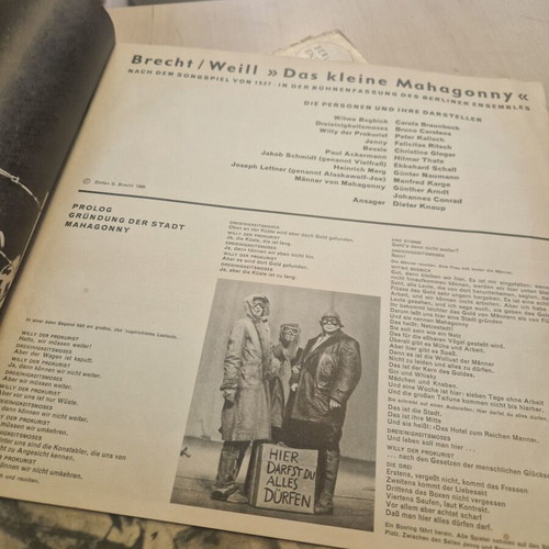 Berliner Ensemble Brecht-Abend Nr. 2 Über Die Großen Städte 2LP used