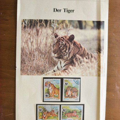 A4 Album 16 Pages with Rich Animal Stamp Collection like new