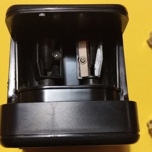 Electric pencil sharpener used for 2 sizes