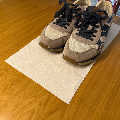 Lumberjack men's sneakers used, size 43, white and blue