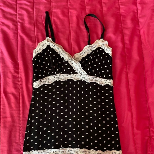 Evening blouse with lace like new, size S/M, black and white