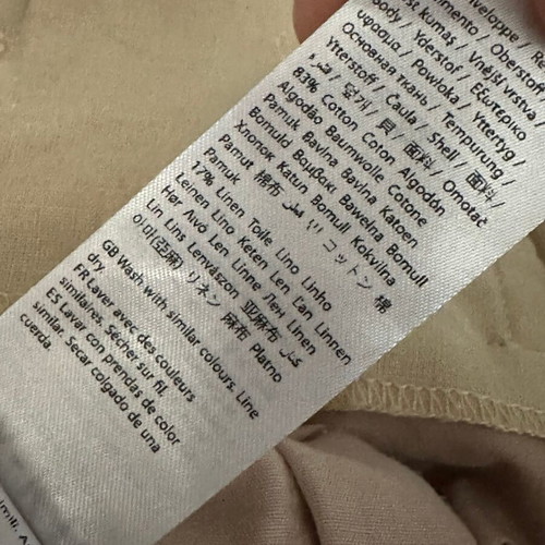 Na-KD linen blend high waist shorts, light yellow