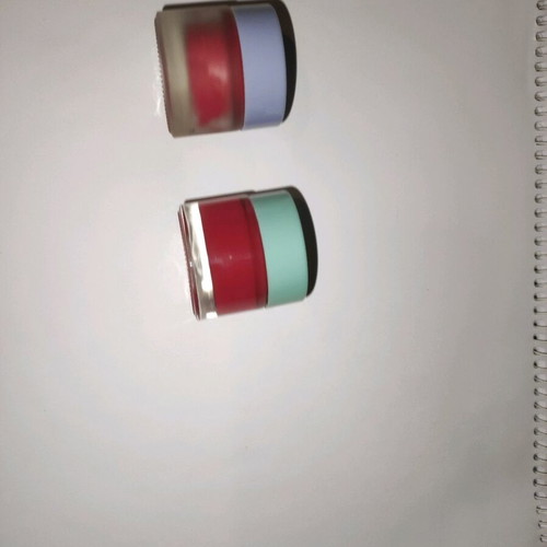 Make-up Revolution lip scrub and lip balm set used
