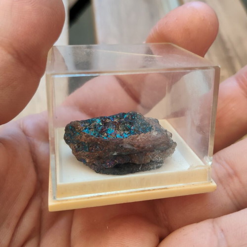 Chalcopyrite Crystal Natural Sample from Mexico used in Box