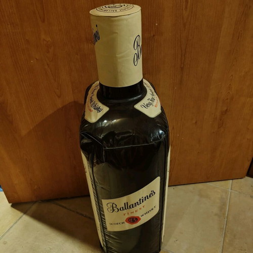 Ballantine's inflatable promotional bottle 1960s like new