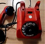  vintage τηλέφωνο κόκκινο PTT, δεκαετίας '60