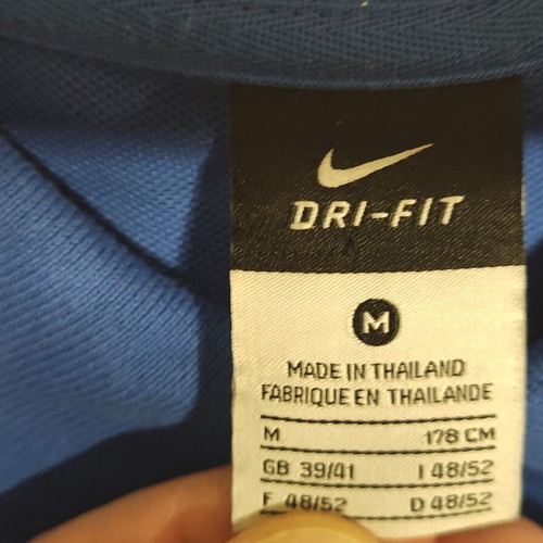 Nike KNVB men's royal blue Dri-FIT polo shirt, size M