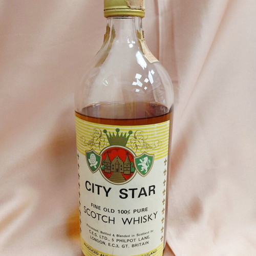 City Star Scotch Whisky 1968 vintage used bottle