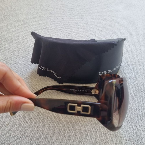 Dsquared2 mask sunglasses like new, brown acetate with gradient lens