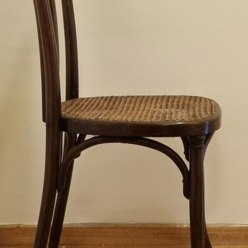 Wooden chair with cane like new