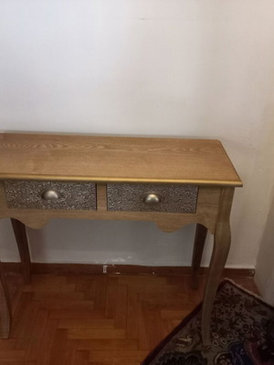 Furniture komota like new with 2 metal drawers, classic-modern design