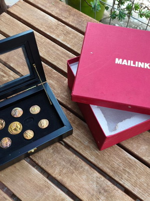 MAILINK «Τα Χρυσά Νομίσματα της Αρχαιότητας» συλλεκτική κασετίνα με 7 νομίσματα