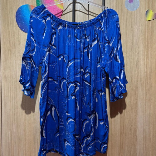 Blue airy blouse like new, size XL