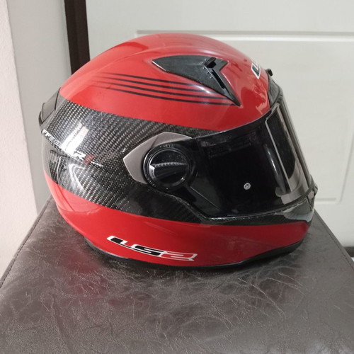 LS2 FF385 C1 Carbon helmet used, small size, carbon fiber