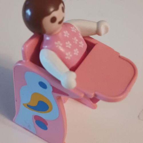 Playmobil baby in feeding chair used