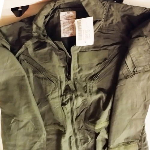 CWU 27/P Sage Green Nomex Flight Suit New, Size 46L