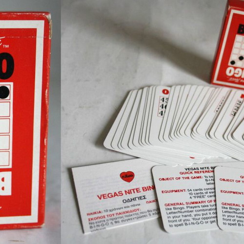 Vintage 1989 Vegas Nite Bingo card game Nilco new