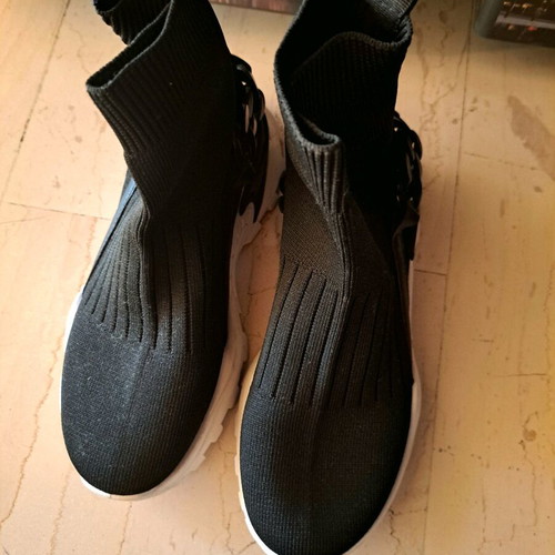Sock-style athletic shoes like new, size 36, black
