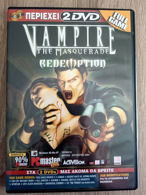 Vampire The Masquerade Redemption PC game used with 2 DVDs