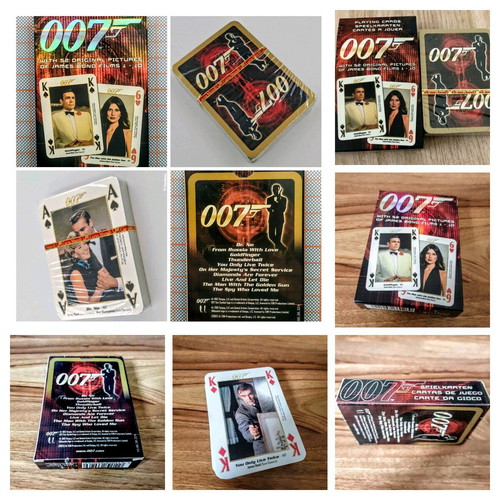 James Bond 007 playing cards new with 52 original images from first 10 films