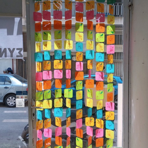 Plastic curtain colorful new decorative for wall or door