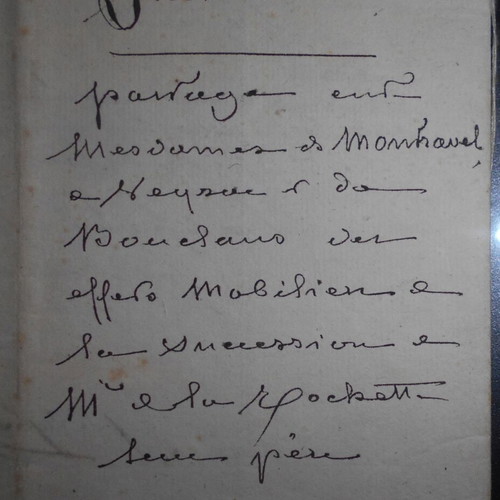 Notarial document 1831 used, calligraphed with watermark