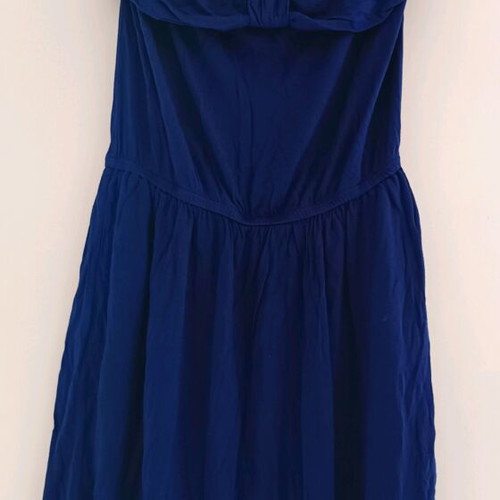 Calzedonia mini summer strapless dress used, blue