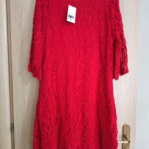 Red lace dress Peacocks new, size XL
