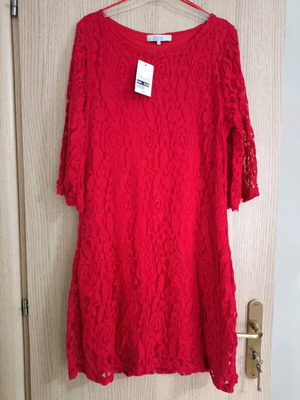 Red lace dress Peacocks new, size XL
