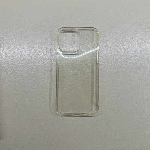 iPhone 15 Pro Max clear silicone case like new Red Shield