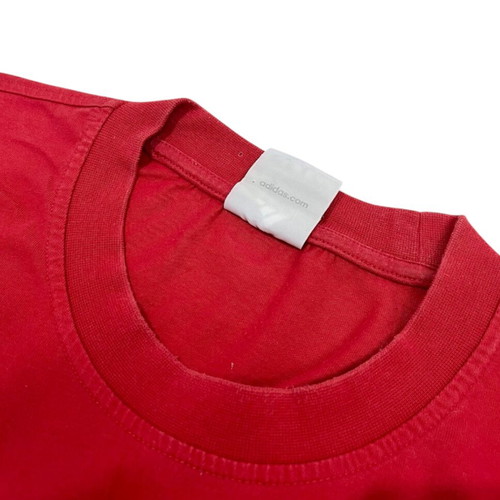 Adidas vintage men's T-shirt 2000s, red, XL