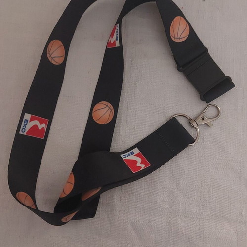 Black Neck Lanyard for Keys or Card, New, 48 cm