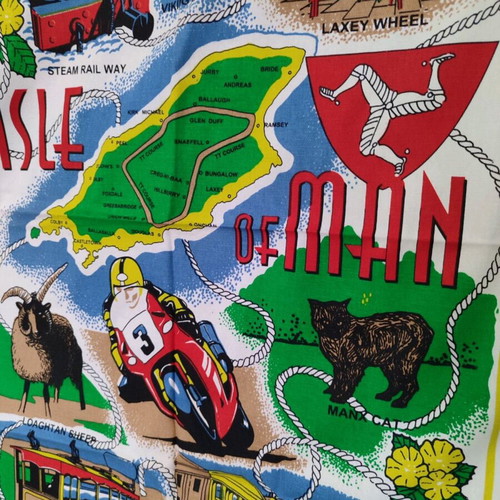 Isle of Man TT heritage towel like new 49x72cm