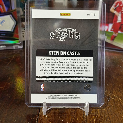 2024-25 Panini Revolution Stephon Castle Rookie Card #116 mint