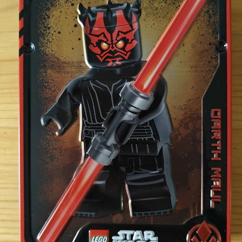 Lego Darth Maul tin box with minifigure