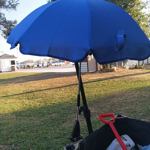 Universal Baby Stroller Sunshade Umbrella like new, blue