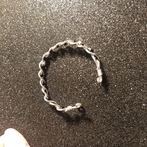 Alternative handmade bracelet stainless wire adjustable size