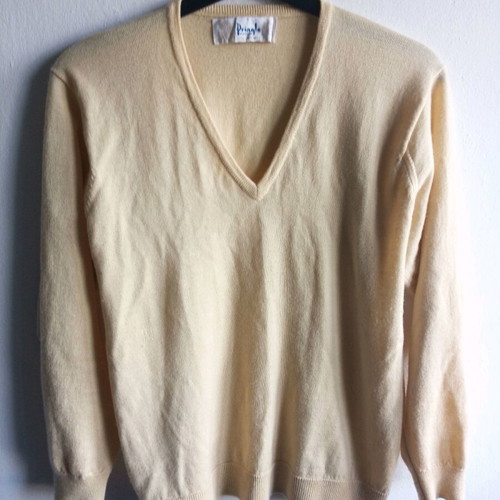 Wool cardigan men's like new, beige, size L-XL