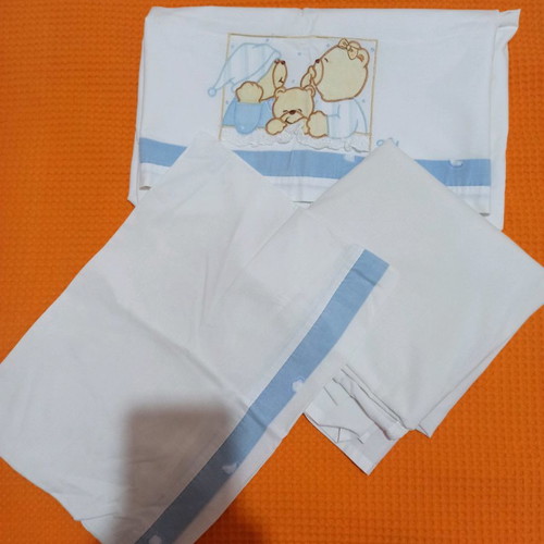 Baby bedding sets and swaddle sheets used, pack of 5
