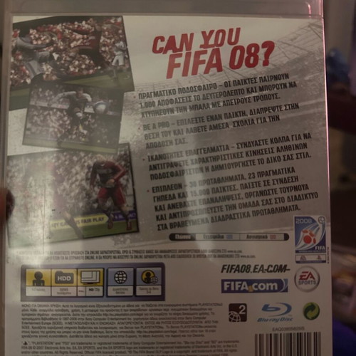 FIFA 08 PS3 game lightly used
