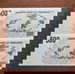  ZIMBABWE - 2x 500 Δολάρια UNC ΣΥΝΕΧΟΜΕΝΑ ΝΟΥΜΕΡΑ