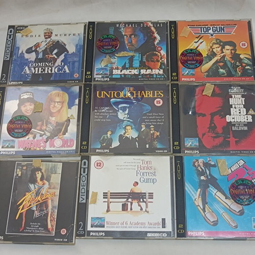 Philips CD-i movie pack of 9 double CDs