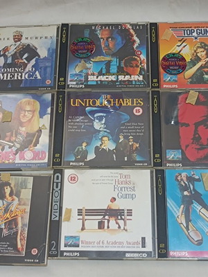 Philips CD-i movie pack of 9 double CDs