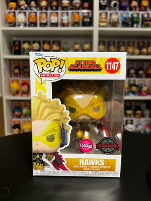Funko Pop Hawks Flocked Special Edition like new