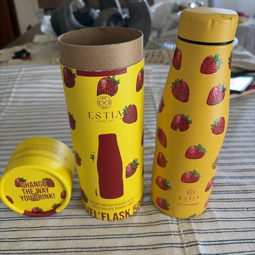 Estia Travel Flask 500ml used, stainless steel, Save The Aegean