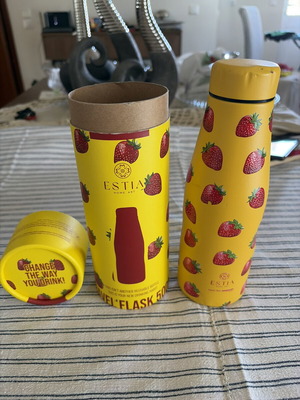 Estia Travel Flask 500ml used, stainless steel, Save The Aegean