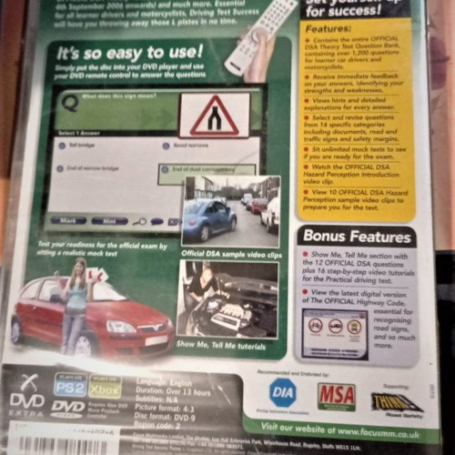 DVD Driving Test Theory sealed